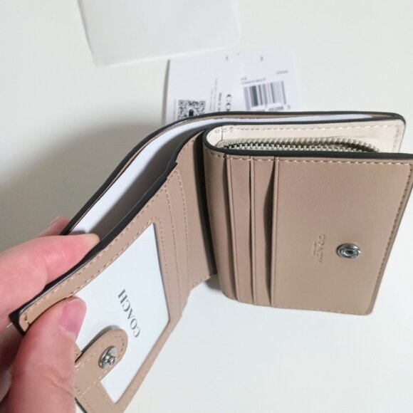 Coach Snap Wallet With Cherry Print CZ519 Chalk Multi - Picture 8 of 11